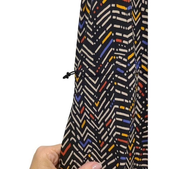 Title Nine Dress Women's Round Trip Dress BodegaChevron Pattern Travel | M EUC - Picture 11 of 14